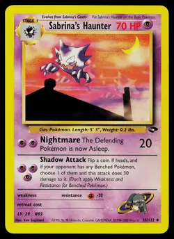 Pokemon Card - Sabrina's Haunter Gym Challenge 55/132 Uncommon - Image 1