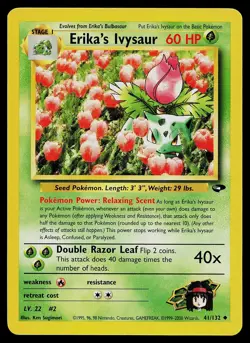 Pokemon Card - Erika's Ivysaur Gym Challenge 41/132 Unlimited Uncommon - Image 1