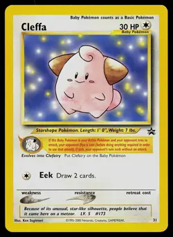 Pokemon Card - Cleffa Wizards Black Star Promos 31 Promo - Image 1