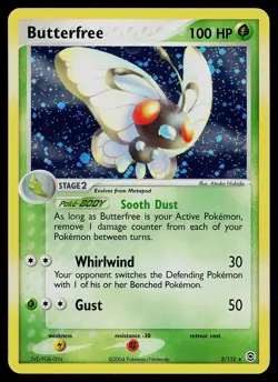 Pokemon Card - Butterfree FireRed & LeafGreen 2/112 Holo Rare - Image 1