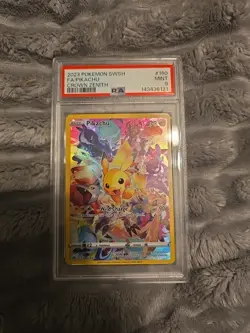 Pokemon Pikachu TCG Crown Zenith Holo Full Art Secret Rare Card PSA 10, 160/159 - Image 1