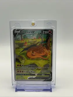 Pokemon TCG Charizard v SWSH260 Sword & Shield Promo Card Near Mint Condition - Image 1