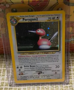 Pokemon TCG Porygon2 Neo Revelation Holo Rare Card 12/64 MP - Image 1