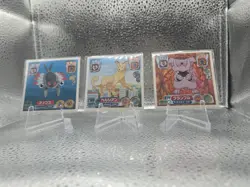 NM Amada Pokemon Sticker Card Lot (3) Anorith Persian Granbull Japanese - Image 2