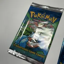 Wotc Pokemon TCG Base Set 1999 Empty Booster Pack Art Set - 3 Packs - Charizard - Image 5