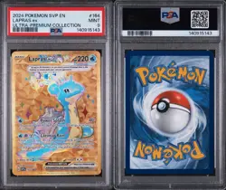 2024 POKEMON SVP EN-SV BLACK STAR PROMO #164 LAPRAS EX UPC PSA 9 - Image 3
