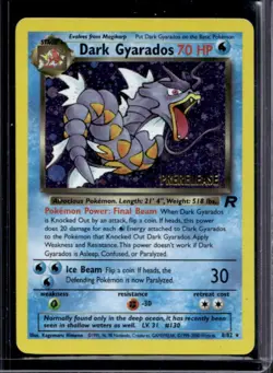 2000 Pokemon Team Rocket Dark Gyarados Holo #8/82 - Image 1