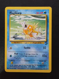 Pokemon TCG Magikarp Base Set 2 Unlimited Uncommon Card 50/130 NM - Image 1
