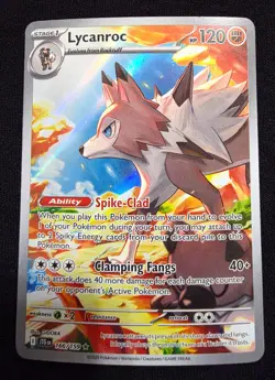 Pokemon TCG : Journey Together Lycanroc Full-Art #166/159 NM-M !! - Image 1