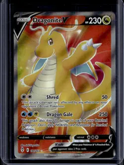 2021 Pokemon SWSH Evolving Skies Dragonite V #191/203 - Image 1