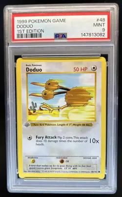 1999 Pokemon 1st Edition Doduo #48/102 PSA 9 - Image 1