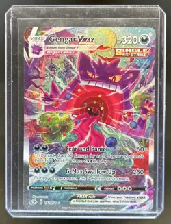 2021 Pokemon SWSH Gengar VMAX Fusion Strike Secret #271/264 - Image 1