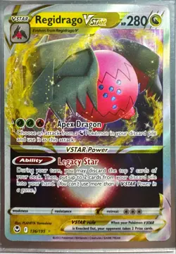 Pokemon REGIDRAGO VSTAR Silver Tempest 136/195 Ultra Rare Full Art NM - Image 1