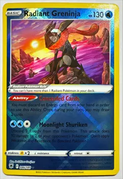 Pokemon RADIANT GRENINJA 46/189 Astral Radiance Radiant Rare NM - Image 1
