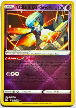 Pokemon RADIANT GARDEVOIR 69/196 Lost Origin Radiant Rare NM - Image 1