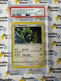 Rayquaza Holo Sea & Sky Premium Collection #029 2024 Pokemon PSA 8 142774381 - Image 1