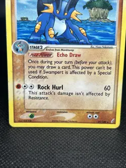 Swampert 27/100 Crystal Guardians Reverse Holo Pokemon TCG - Image 3