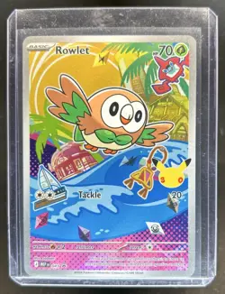 2025 Pokemon MEP Black Star Promos Rowlet #043 - Image 1