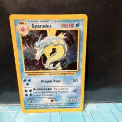 Pokemon Gyarados 6/102 Base Set Holo Rare 100 HP Stage 1 Card 1999 English - Image 1