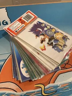 45x Vintage 1999 POKEMON ARTBOX CHARIZARD STICKERS SQUIRTLE EEVEE Gengar Pikachu - Image 1