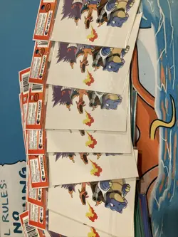 45x Vintage 1999 POKEMON ARTBOX CHARIZARD STICKERS SQUIRTLE EEVEE Gengar Pikachu - Image 5