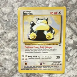 Wizards of the Coast Pokemon TCG Snorlax 030/130 Base Set 2 Rare Unlimited - Image 1