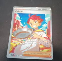 Pokemon TCG Crispin Full Art Ultra Rare Holo Trainer Stellar Crown 164/142 - Image 1