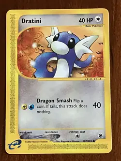 Dratini 107/165 Non Holo Expedition E-Reader Pokemon TCG - Image 1