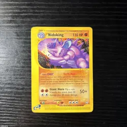 NIDOKING 24/147 Non-Holo Rare Aquapolis Pokemon Card E-Reader - Image 1