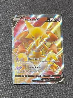 Pokemon Card Alakazam V #172/185 – Vivid Voltage Full Art Ultra Rare – NM - Image 1