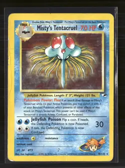 Pokemon 2000 Gym Heroes Misty's Tentacruel #10/132 Holo - Image 1