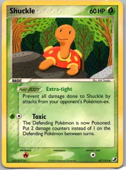 Pokemon TCG Shuckle 47/115 Unseen Forces MP - Image 1