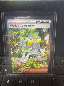 Pokemon Wally's Compassion 186/132 Special Illustration Rare Holo Me01 Card - Image 1