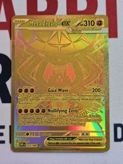 Pokemon TCG - Perfect Order Mega Zygarde EX GOLD HYPER RARE 124/088 - Image 1