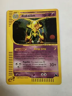 Alakazam H1/H32 Holo Skyridge 2003 Pokemon E-Reader LP Vintage - Image 1