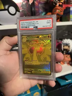 Pokemon Mega Charizard X EX Mega Hyper Rare 130/094 Phantasmal Flames PSA 9 2025 - Image 1