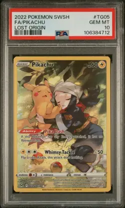 PSA 10 POKEMON 2022 LOST ORIGIN PIKACHU LOST ORIGIN TG05/TG30 - Image 1