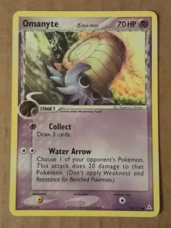 Pokemon Omanyte 74/110 ex Holon Phantoms NM-MT See Pictures - Image 1