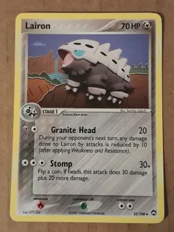 Pokemon Lairon 32/108 ex Power Keepers NM See Pictures - Image 1