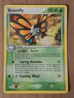 Pokemon Beautifly 2/107 ex Deoxys Holo Rare LP See Pictures - Image 1