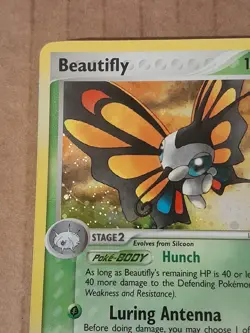 Pokemon Beautifly 2/107 ex Deoxys Holo Rare LP See Pictures - Image 2