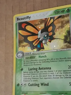 Pokemon Beautifly 2/107 ex Deoxys Holo Rare LP See Pictures - Image 4