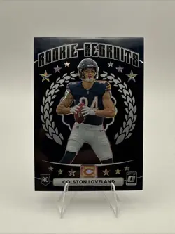Colston Loveland 2025 NFL Optic Rookie Recruits Black Pandora #10 Bears /149 - Image 1
