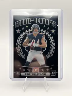 Colston Loveland 2025 NFL Optic Rookie Recruits Black Pandora #10 Bears /149 - Image 4