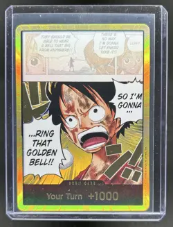 One Piece Don Card!! Monkey D. Luffy Adventure Kami's Island Gold - Image 1
