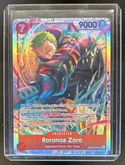 2026 One Piece Adventure on Kami's Island Roronoa Zoro Super Rare #EB04-007 - Image 1