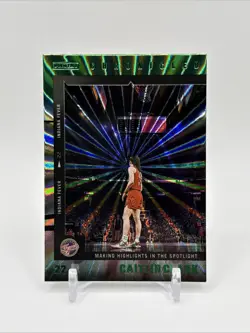 2025 Panini Caitlin Clark Chronicled Green Laser Holo Indiana Fever #42 - Image 1
