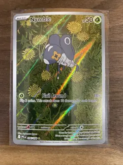 Pokemon TCG Nymble Illustration Rare 096/094 Full Art Holo Phantasmal Flames NM - Image 1