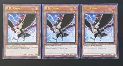 2018 YUGIOH LCKC KAIBA 1ST ED ULTRA RARE DD CROW X3 NM SET - Image 1