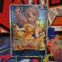 Rebecca OP15-053 SR Adventure on KAMI’s Island ENGLISH ONE PIECE Card NM - Image 1